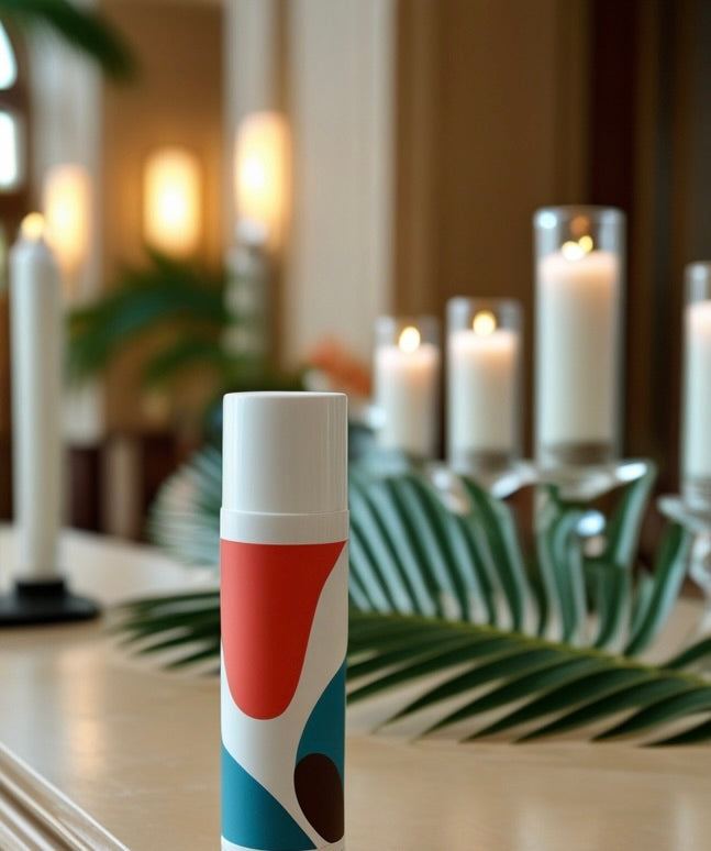 Hospitality: Biodegradable PLASTIC FREE Plant Fiber "Chubby" Stick Tube. Available In White, Black Or Custom