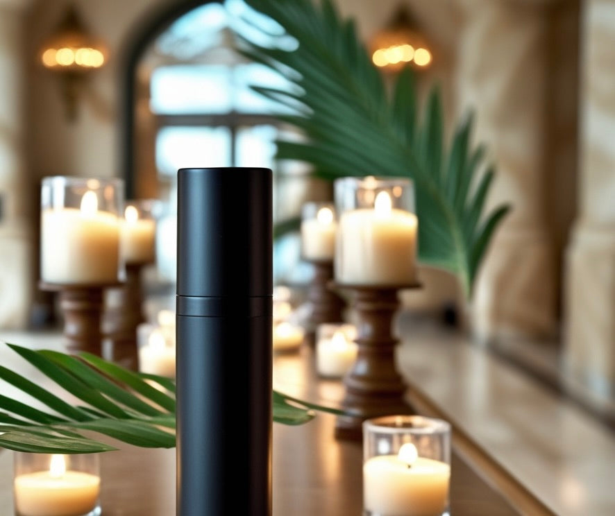 Hospitality: Biodegradable PLASTIC FREE Plant Fiber "Chubby" Stick Tube. Available In White, Black Or Custom