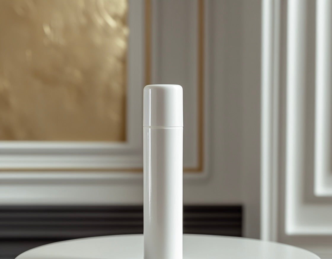 Sample: Biodegradable Lip Balm Tube. Samples Available In White.