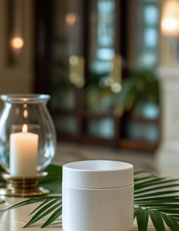 Hospitality: Biodegradable PLASTIC FREE Plant Fiber Large Jar. Available In White, Black Or Custom