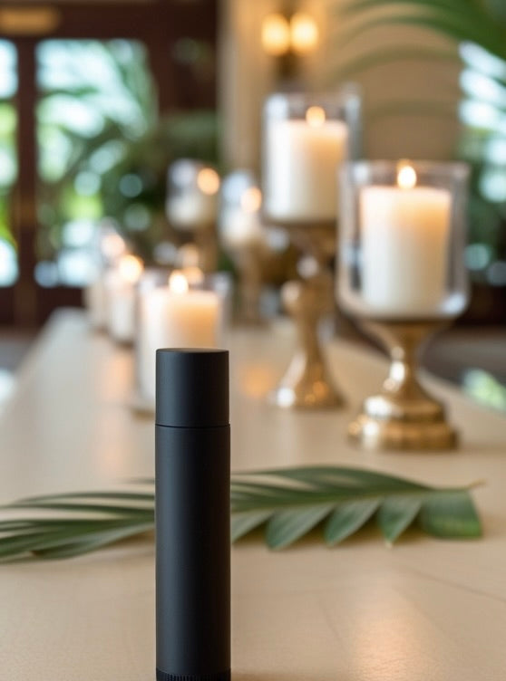 Hospitality: Biodegradable PLASTIC FREE Plant Fiber Lip Balm Tube. Available In White, Black Or Custom