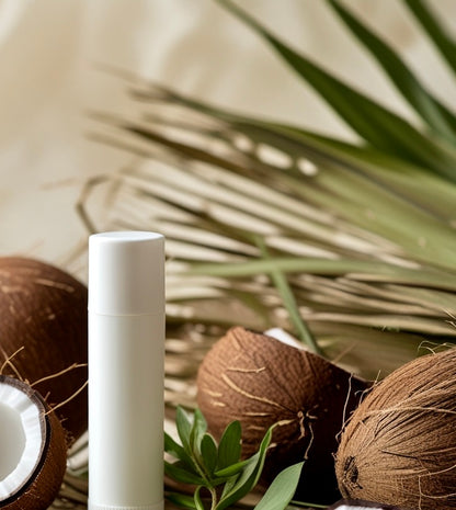 "Kiss Plastics Goodbye" Promotion: Biodegradable PLASTIC FREE Lip Balm Tube In White, Black or Custom.