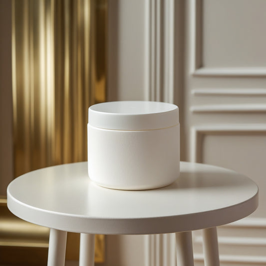 Biodegradable PLASTIC FREE Plant Fiber Jar - 30ml Medium. Available In White, Black Or Custom