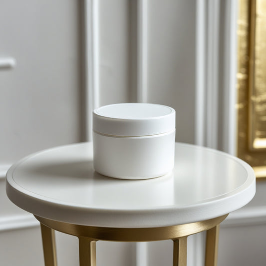 Biodegradable PLASTIC FREE Plant Fiber Jar - 15ml Small. Available In White, Black Or Custom
