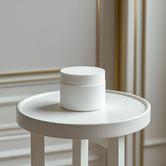 Biodegradable PLASTIC FREE Plant Fiber Jar -7ml X-Small. Available In White, Black Or Custom