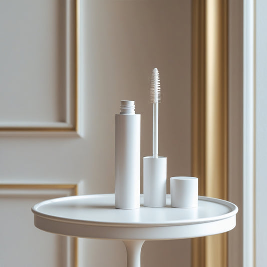 Biodegradable PLASTIC FREE Smooth Plant Fiber Mascara Tube. Available In White, Black Or Custom